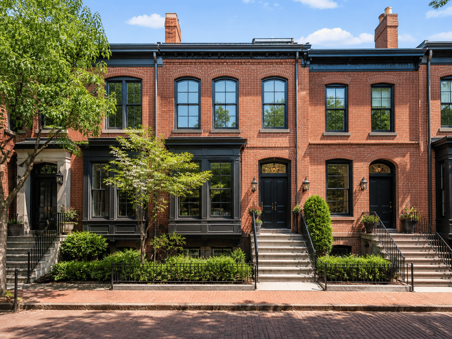 Well Maintained Townhouse with Garden exterior front view